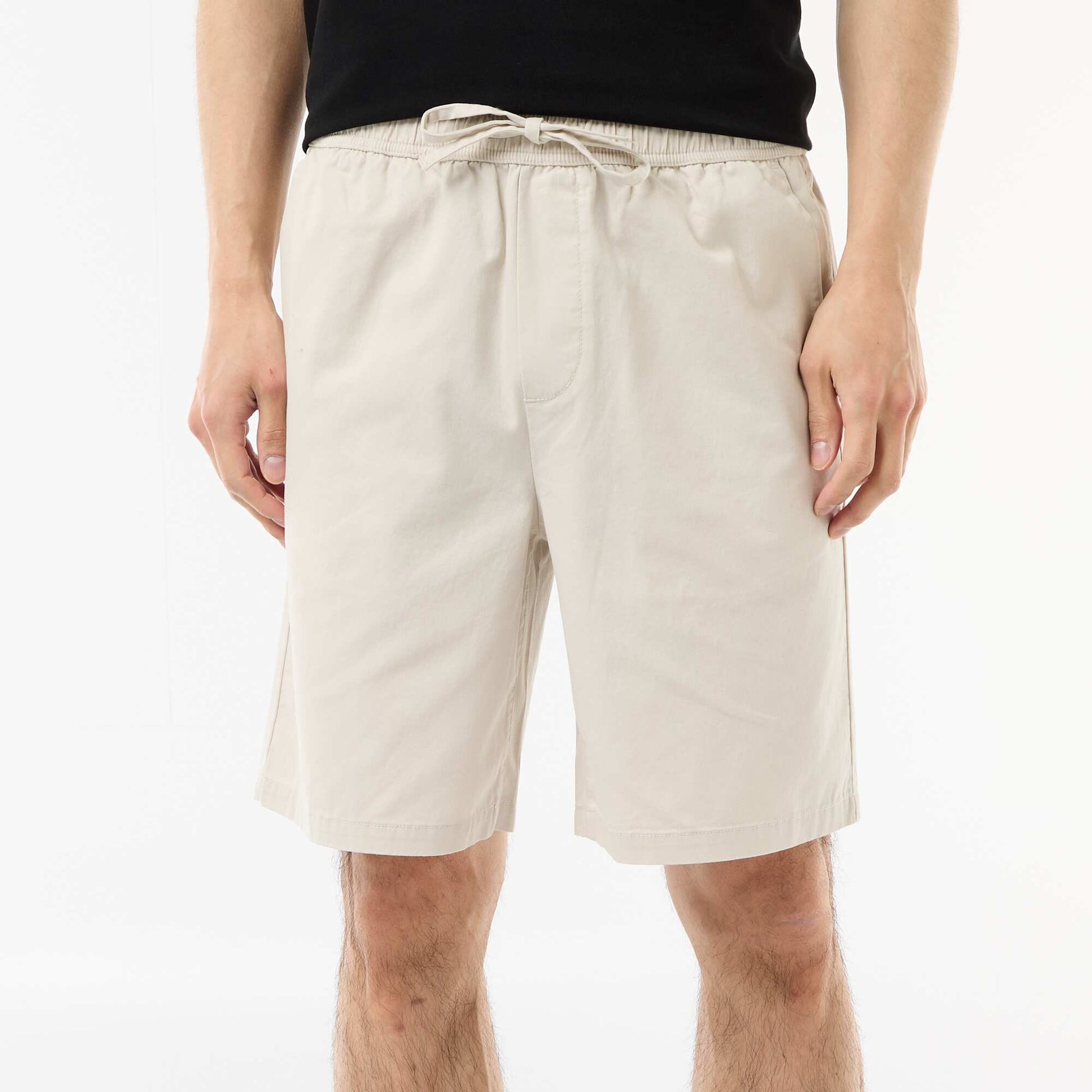 Solid Chino Shorts GREY