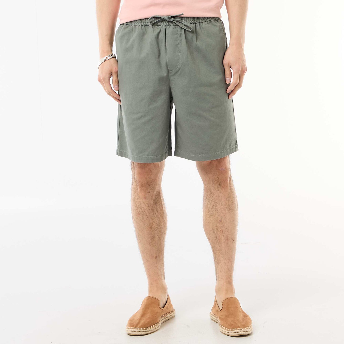 Solid Chino Shorts GREEN