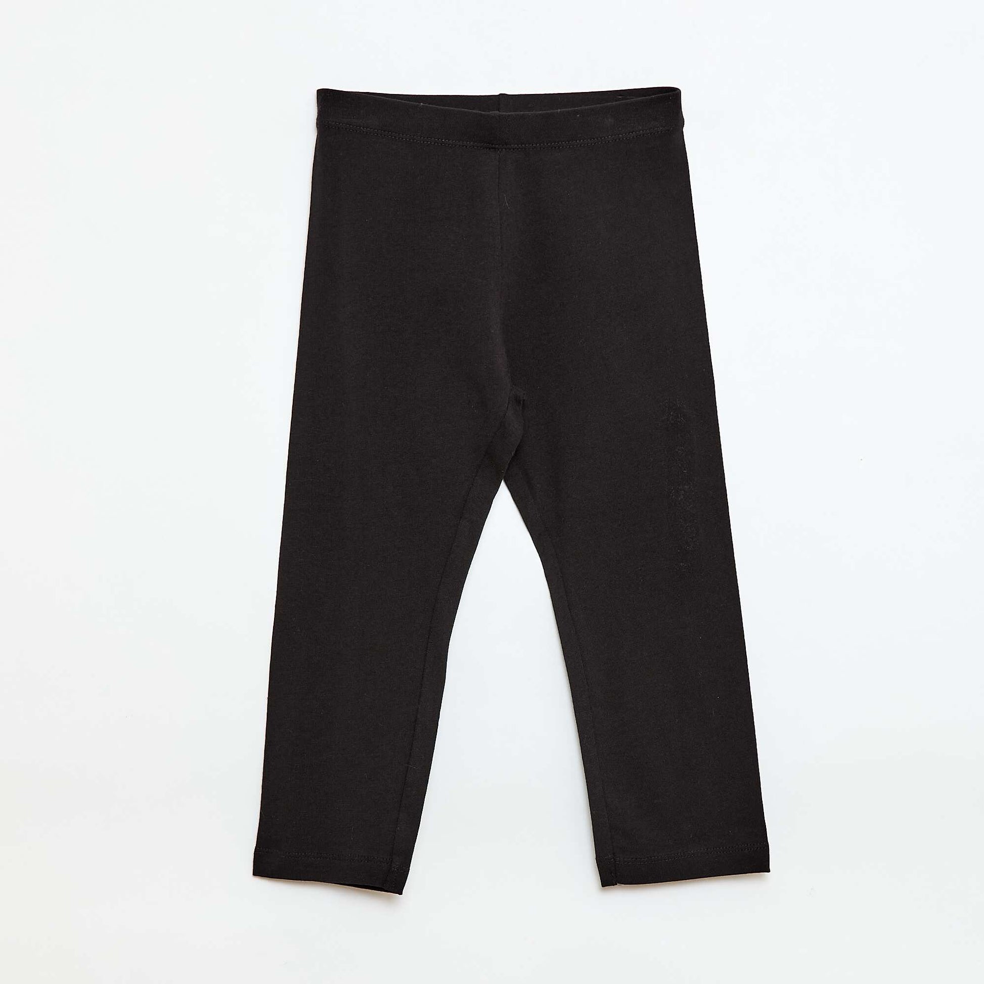 Plain Short Leggings BLACK