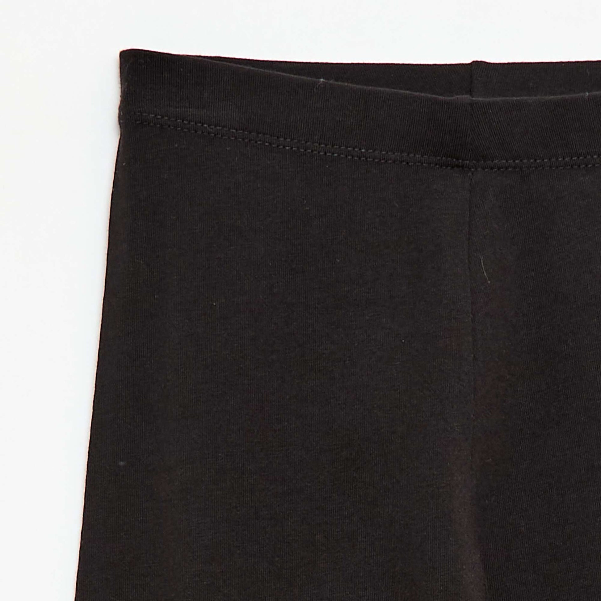 Plain Short Leggings BLACK