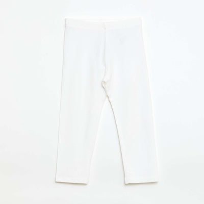 Plain Short Leggings WHITE