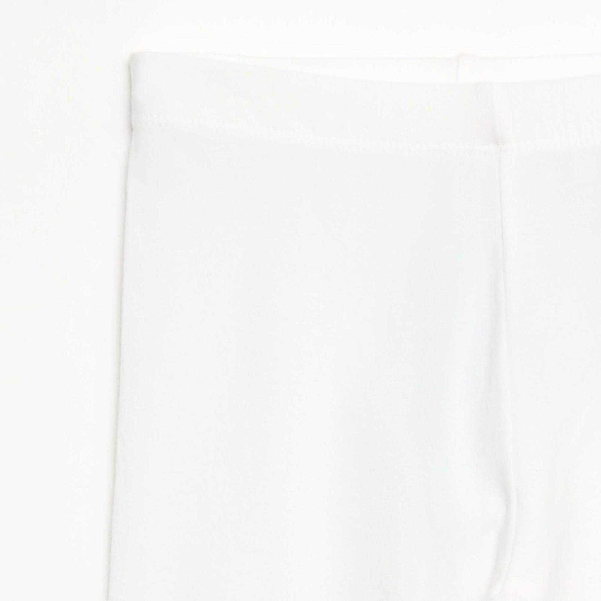 Plain Short Leggings WHITE