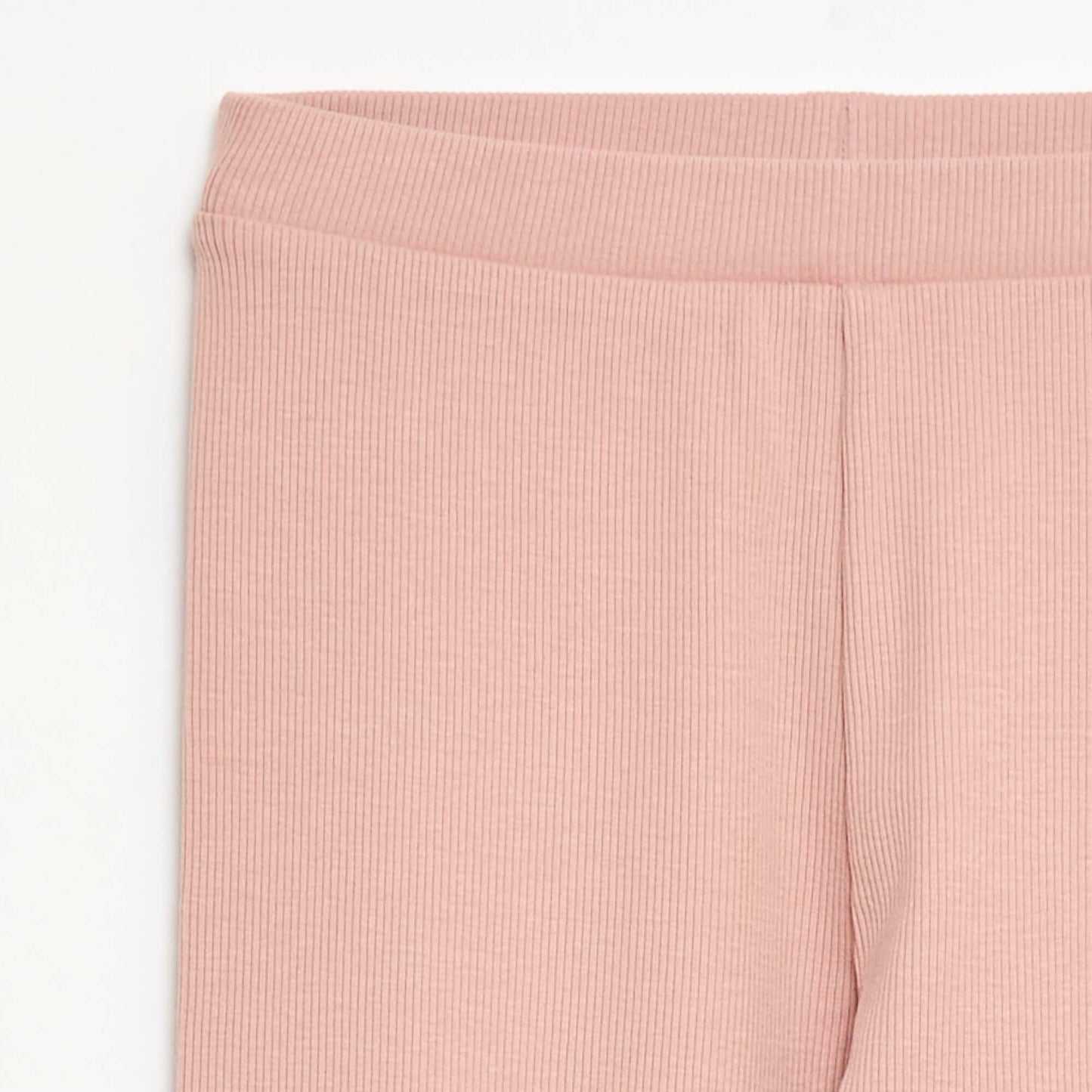 Plain Cotton Knit Leggings PINK