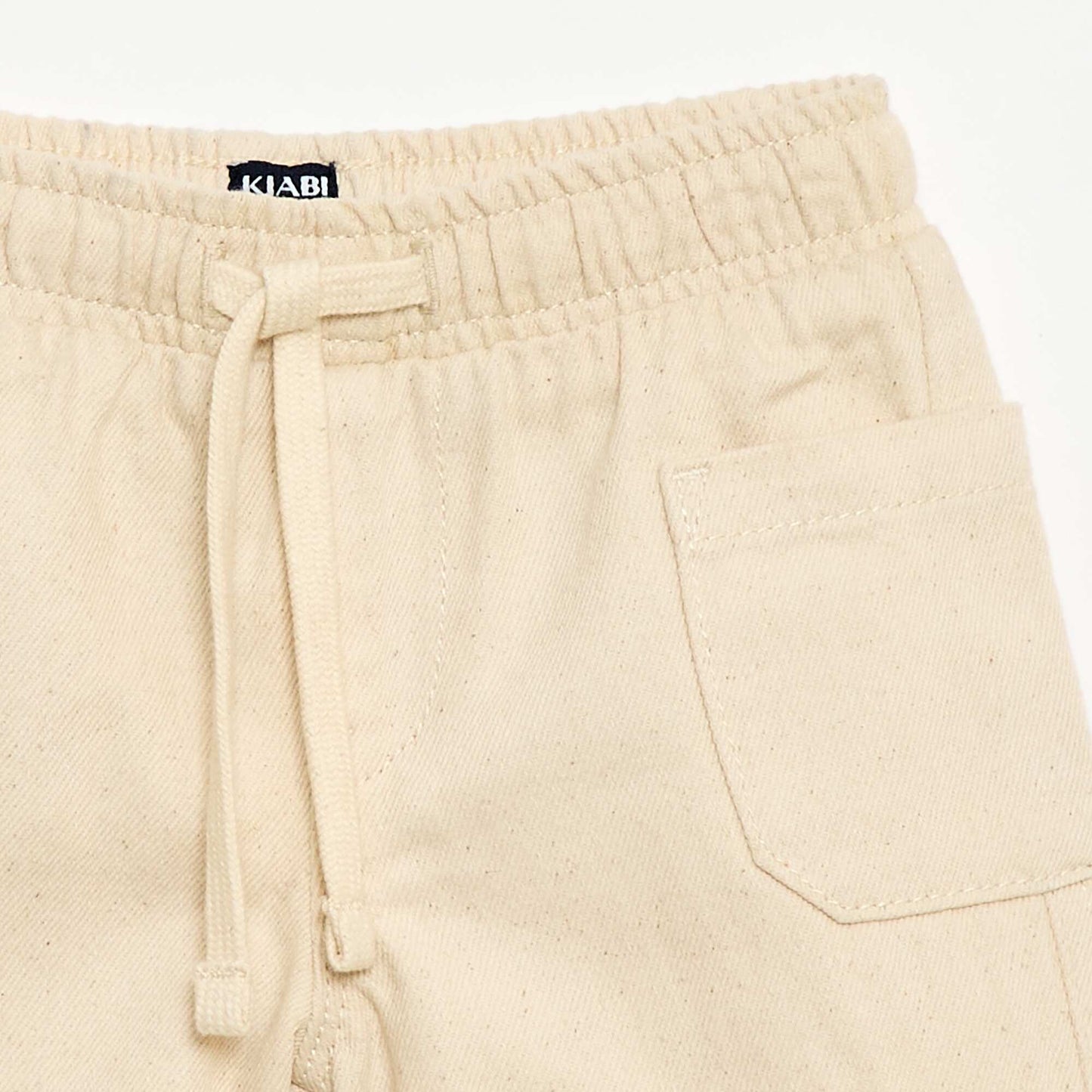 Twill shorts with patch pockets WHITE