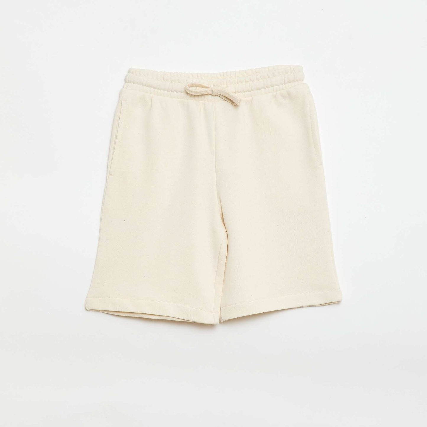 2-Pack of Plain Cotton Shorts BEIGE