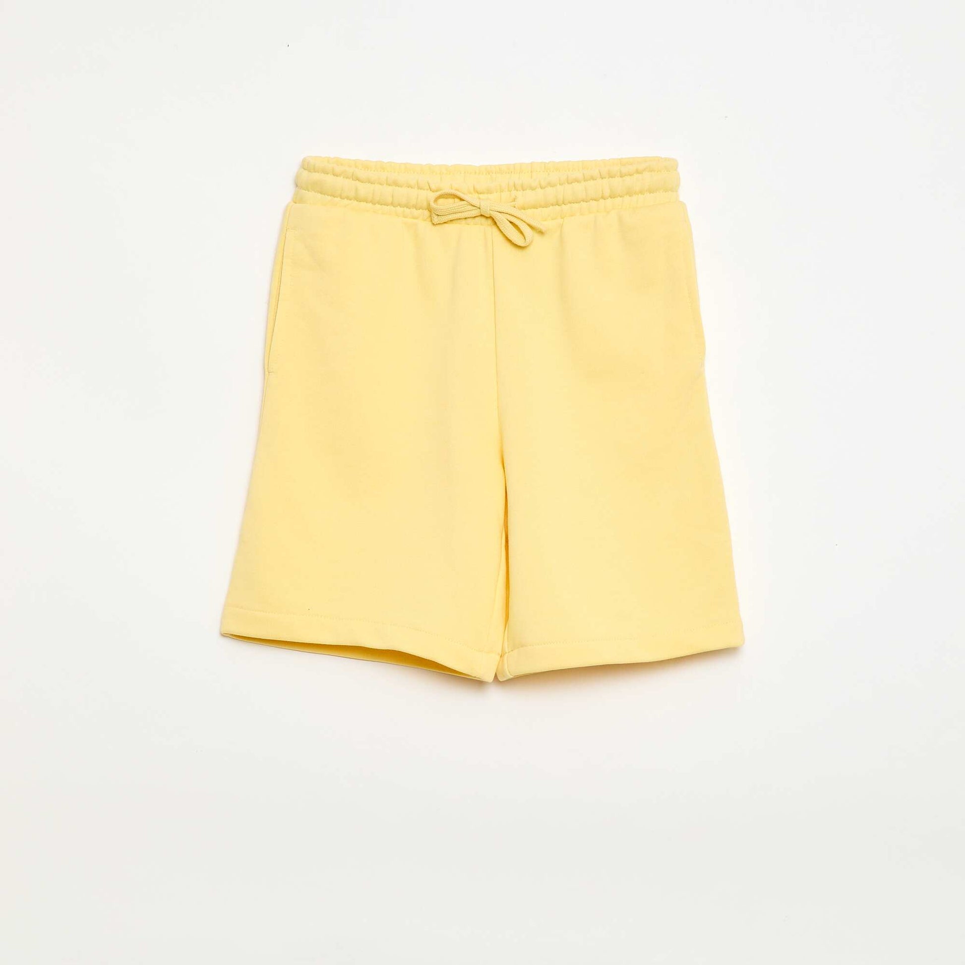 2-Pack of Plain Cotton Shorts YELLOW
