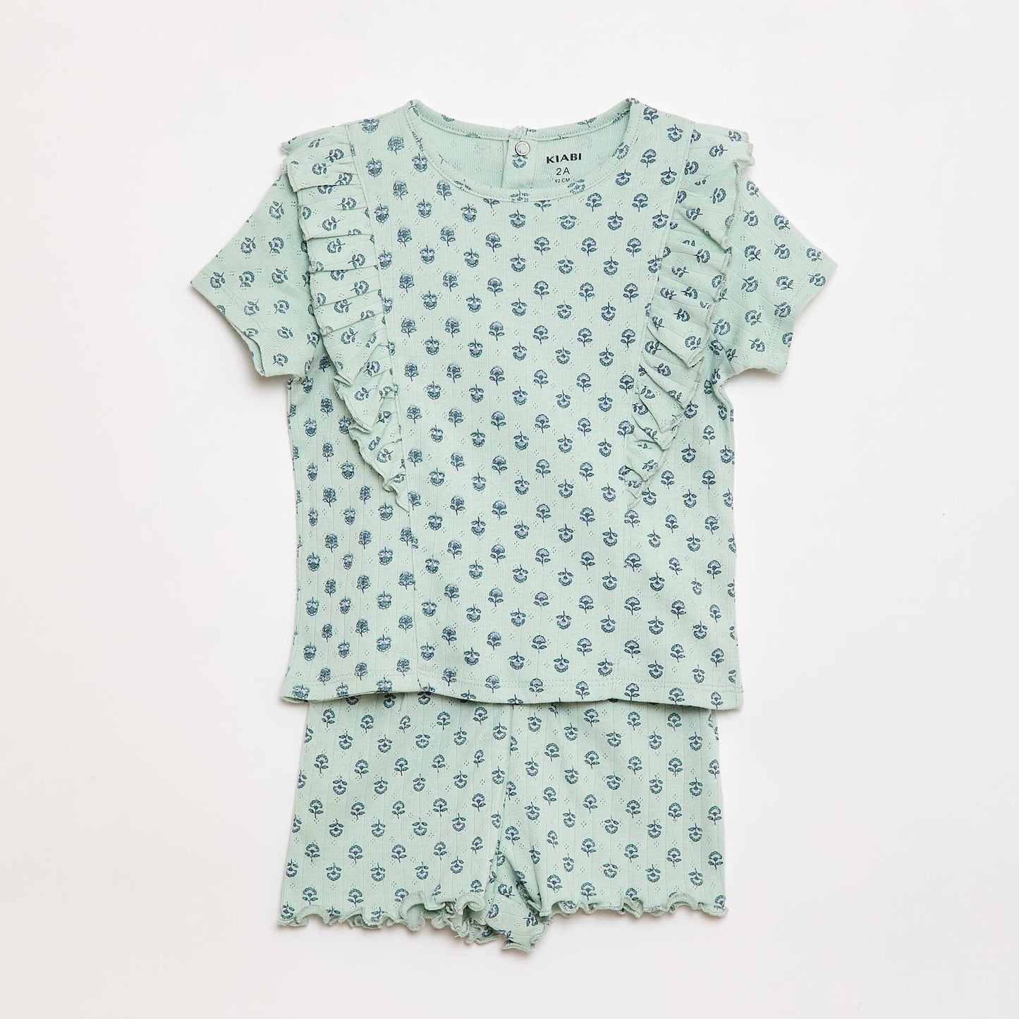 2-Piece Short Pajama Set GREEN