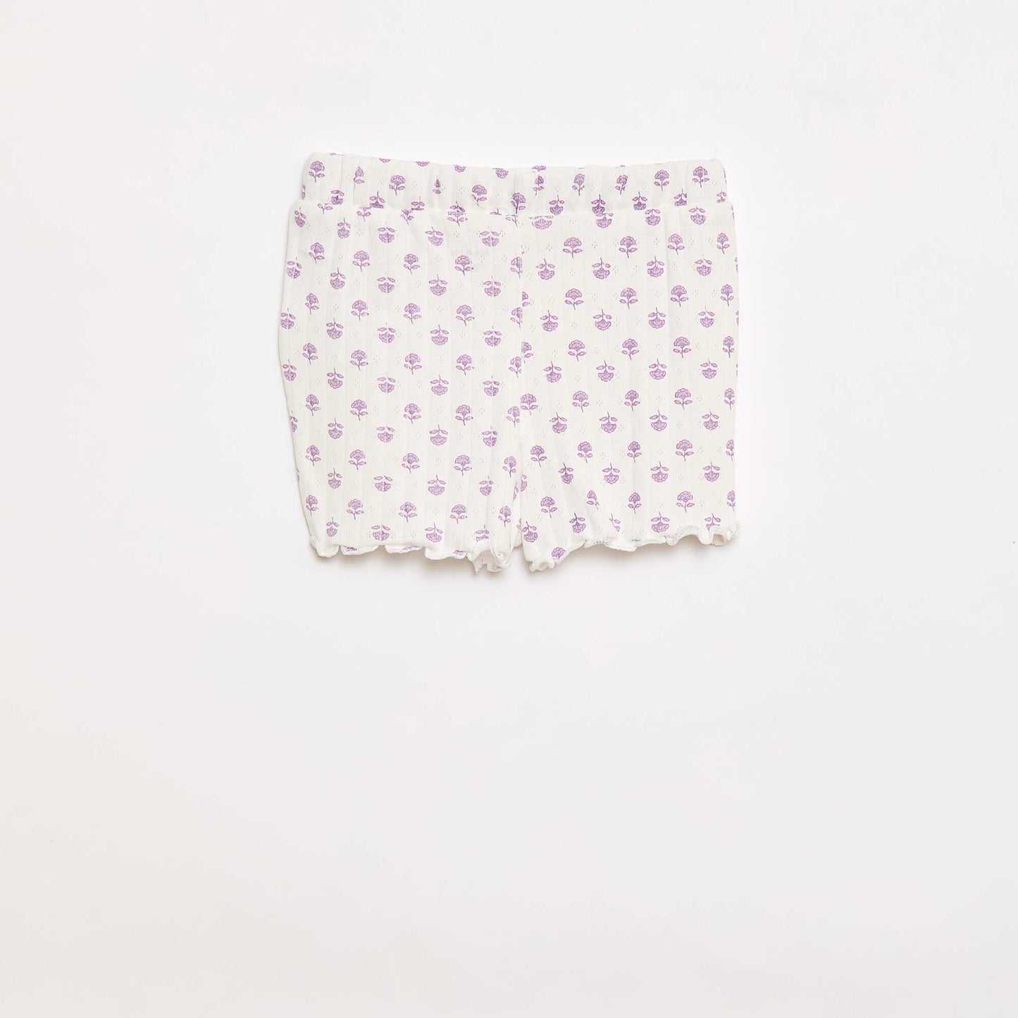 2-Piece Short Pajama Set WHITE