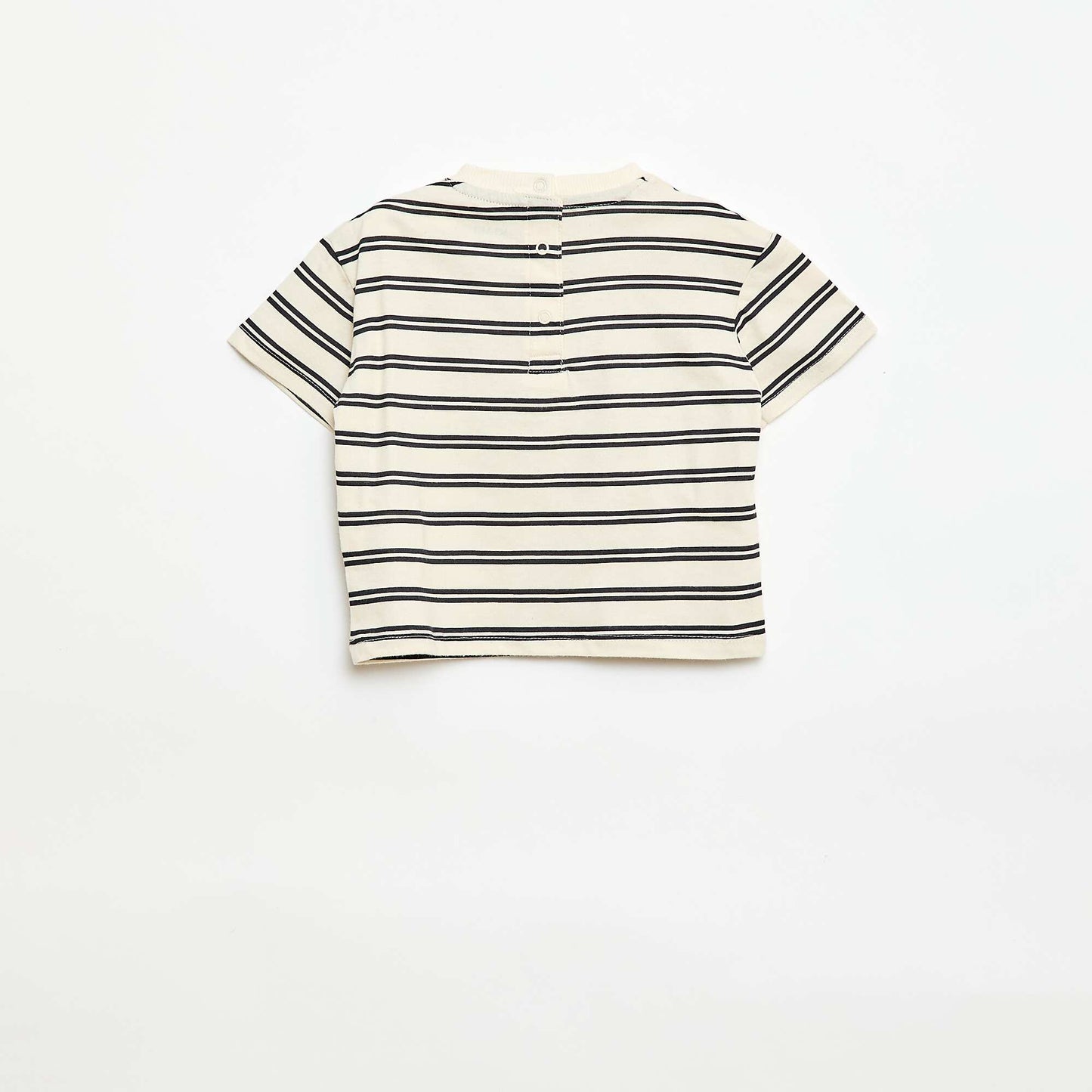 Short-Sleeve Jersey T-Shirt with Printed Chest Pocket YELLOW