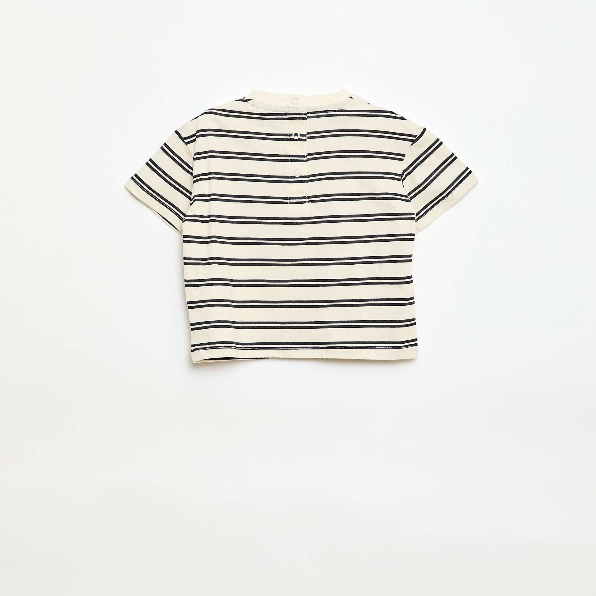 Short-Sleeve Jersey T-Shirt with Printed Chest Pocket YELLOW