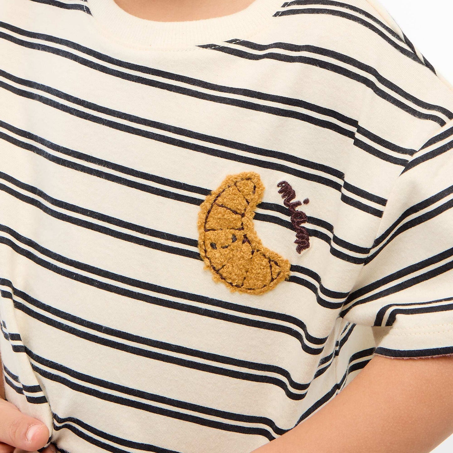 Short-Sleeve Jersey T-Shirt with Printed Chest Pocket YELLOW