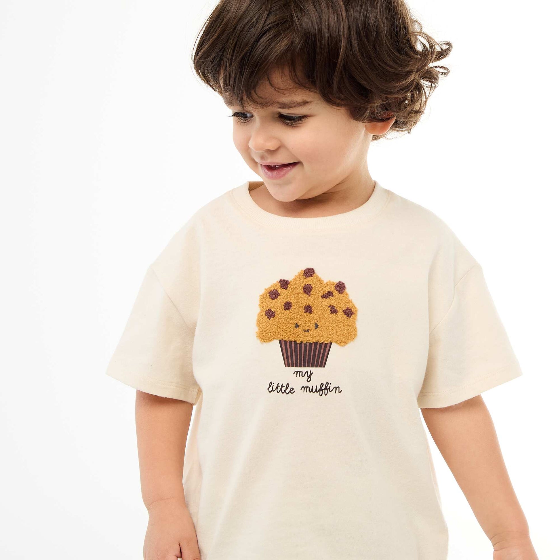 Short-Sleeve Jersey T-Shirt with Printed Chest Pocket WHITE