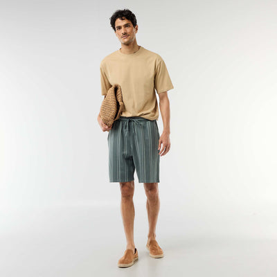 French Terry Bermuda Shorts BLUE