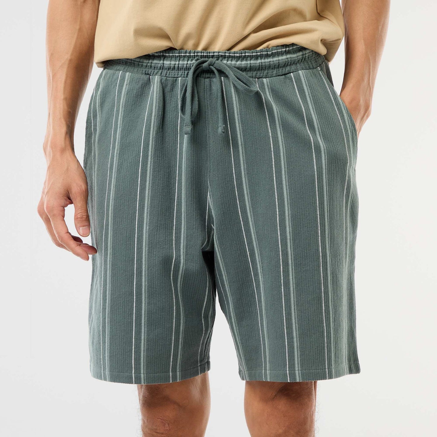 French Terry Bermuda Shorts BLUE