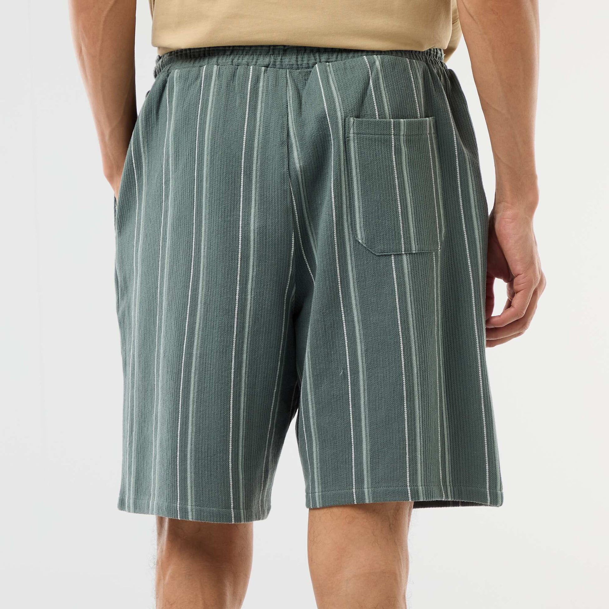 French Terry Bermuda Shorts BLUE