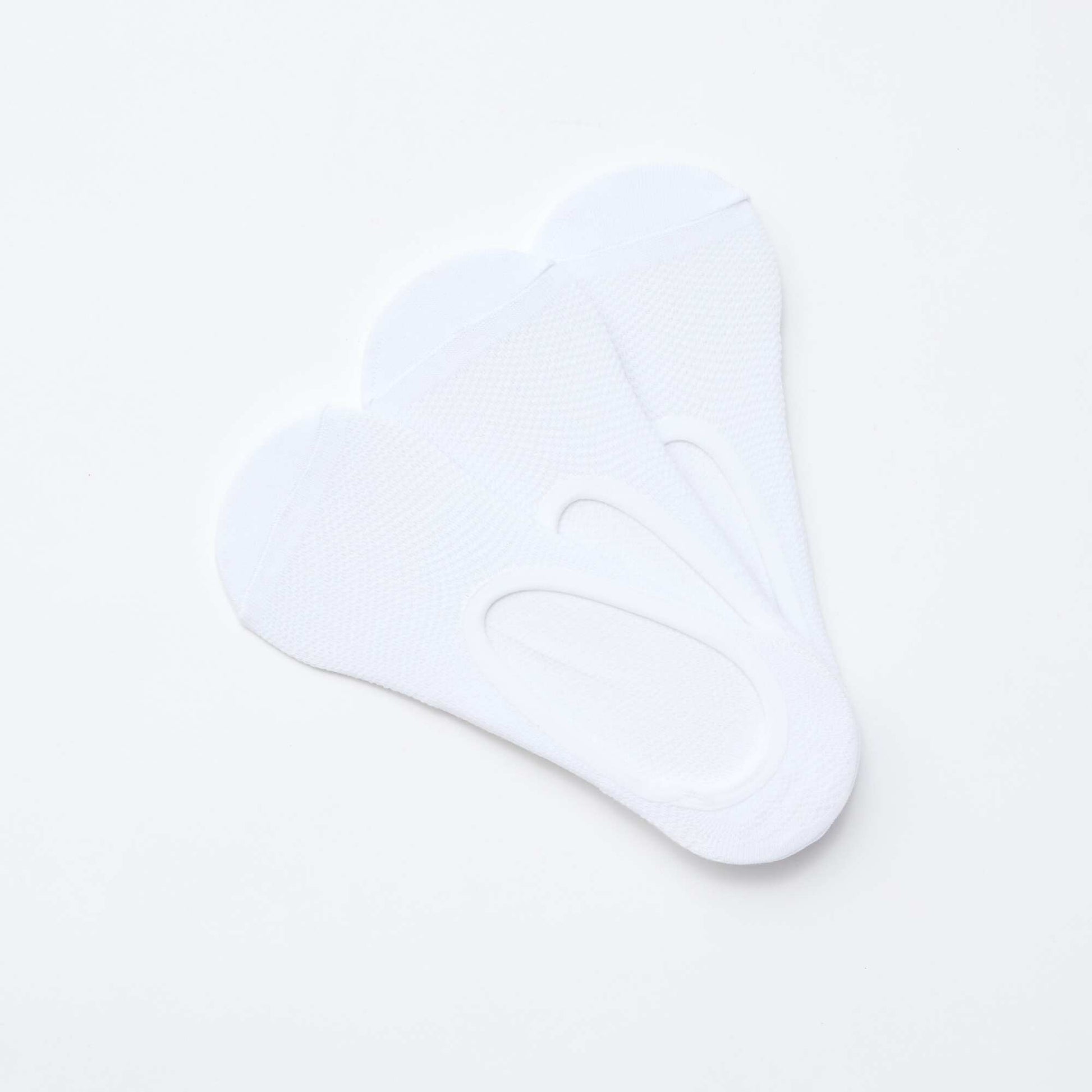 3-Pack Invisible Footie Socks WHITE