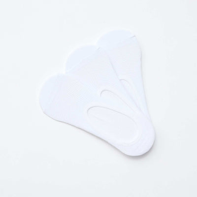 3-Pack Invisible Footie Socks WHITE
