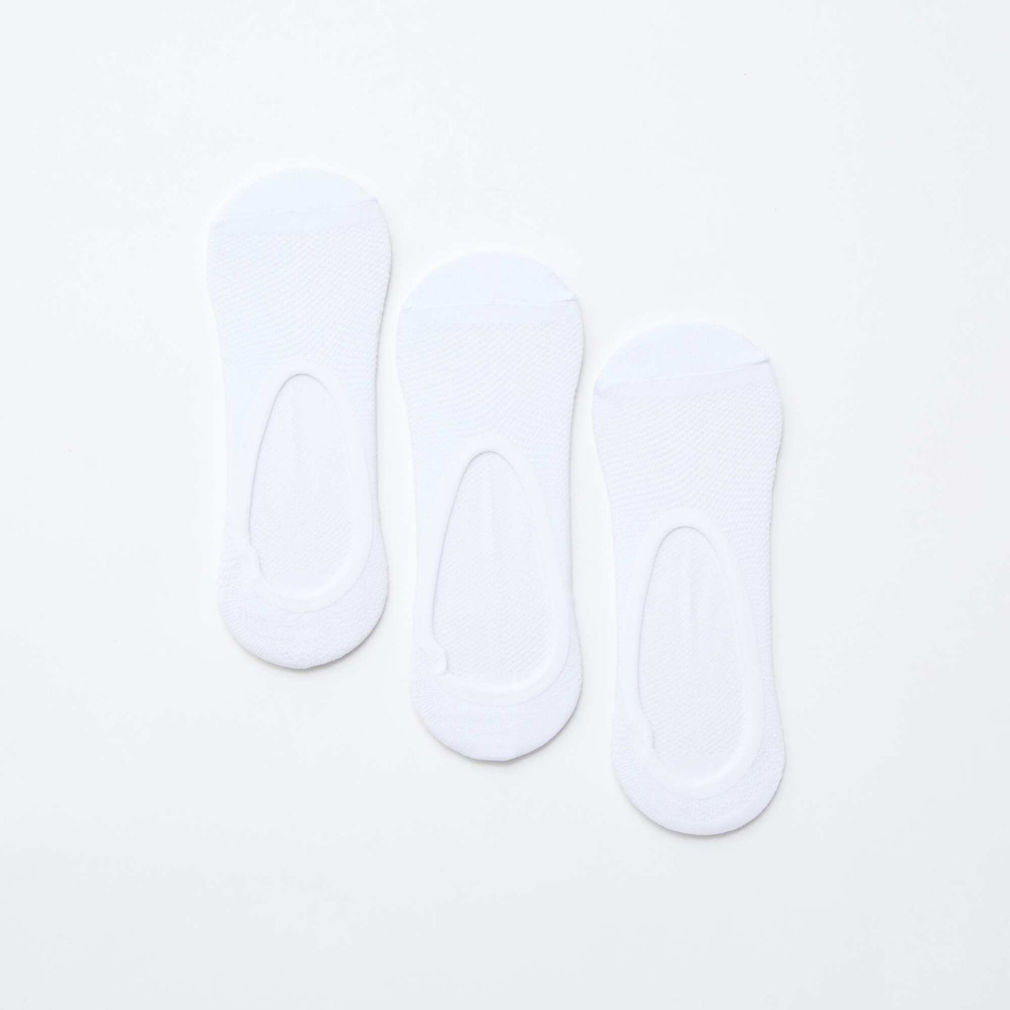 3-Pack Invisible Footie Socks WHITE