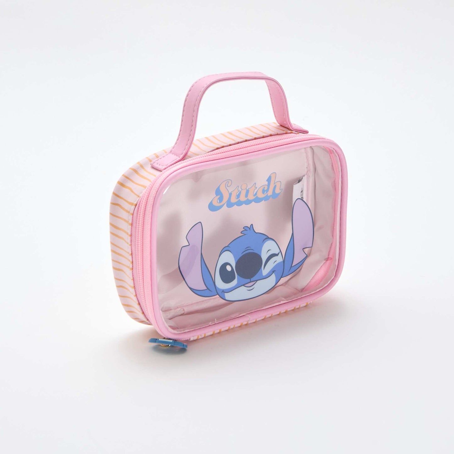 Disney 'Stitch' Transparent Storage Box PINK
