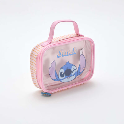 Disney 'Stitch' Transparent Storage Box PINK
