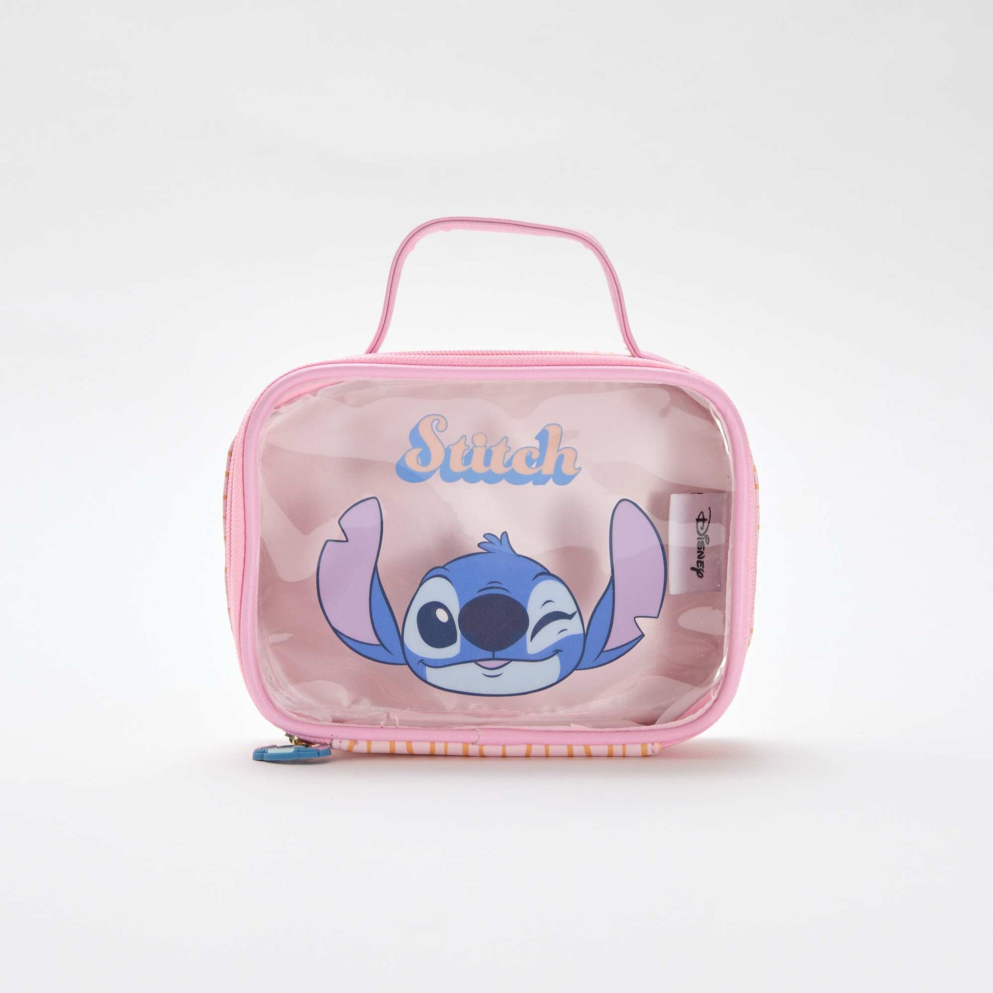 Disney 'Stitch' Transparent Storage Box PINK