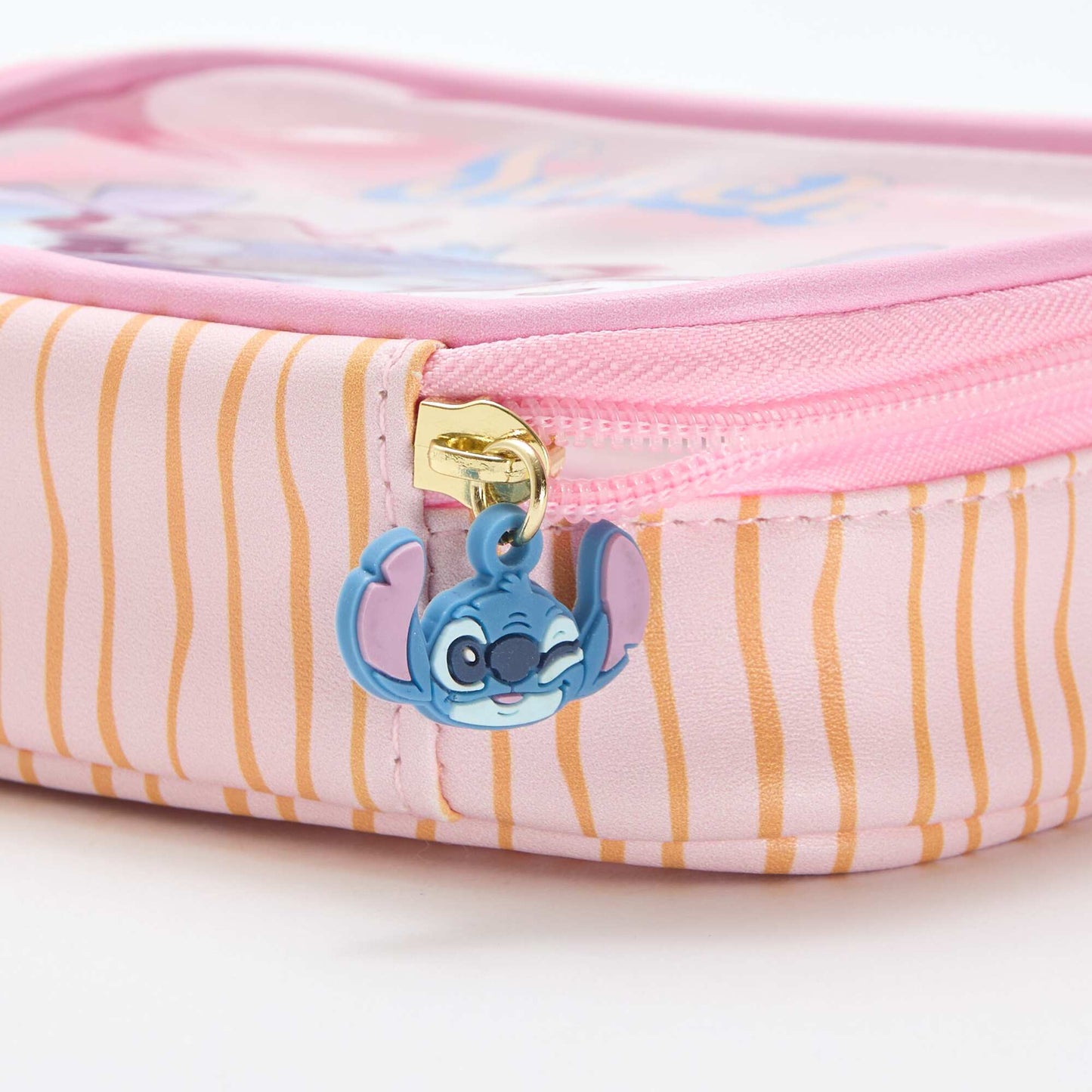 Disney 'Stitch' Transparent Storage Box PINK