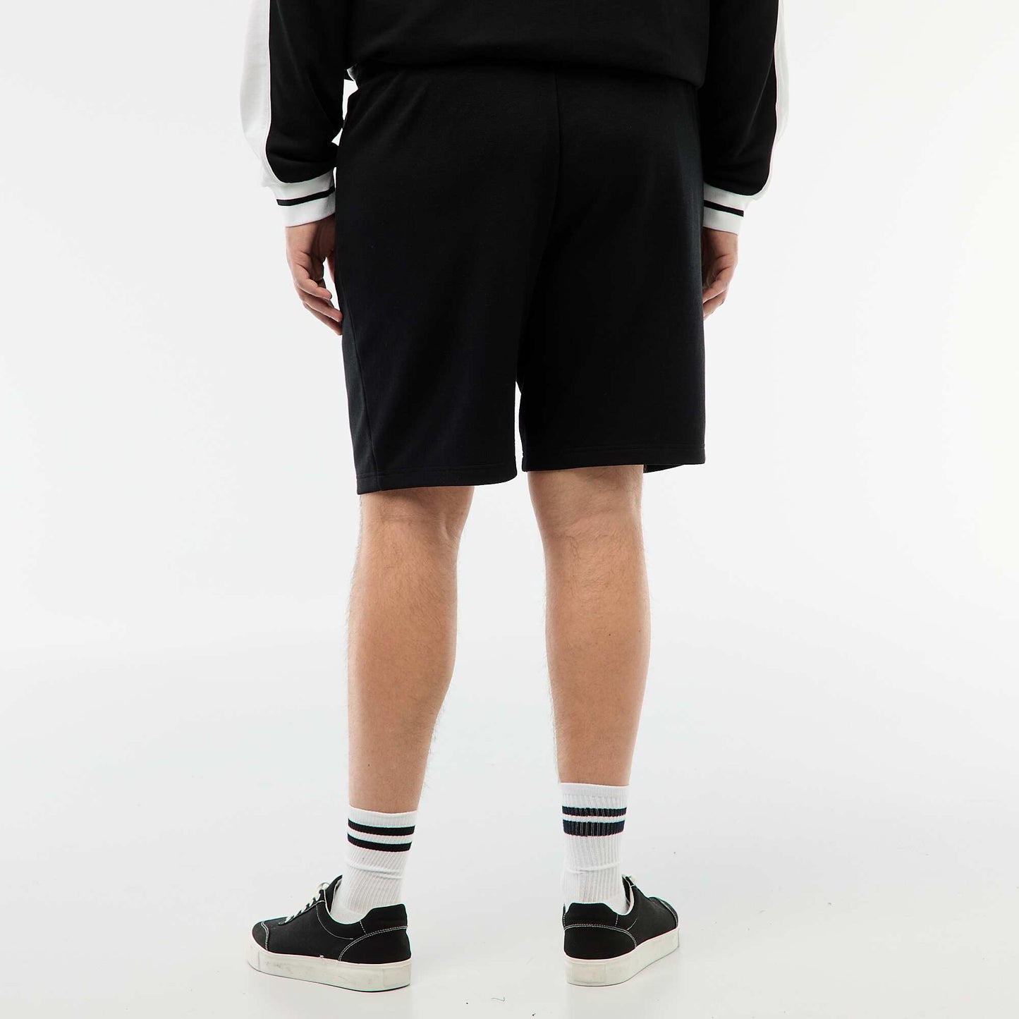 Cotton Piqué Bermuda Shorts BLACK