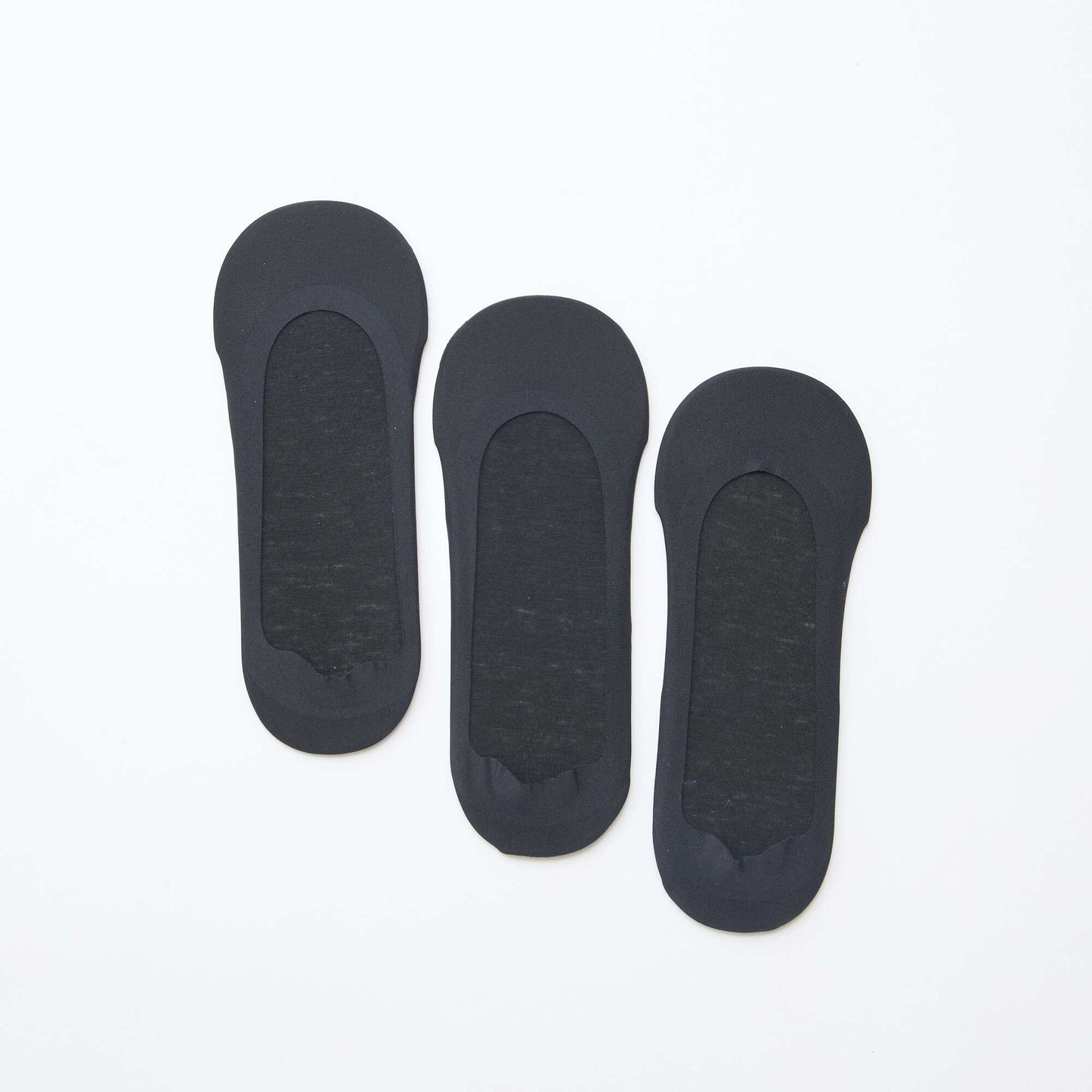 3-Pack of Invisible Liner Socks BLACK