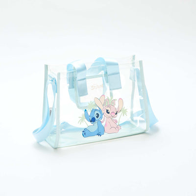 Transparent 'Stitch' Beach Bag BLUE