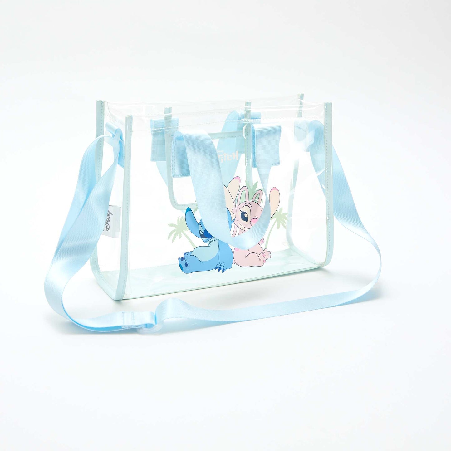 Transparent 'Stitch' Beach Bag BLUE