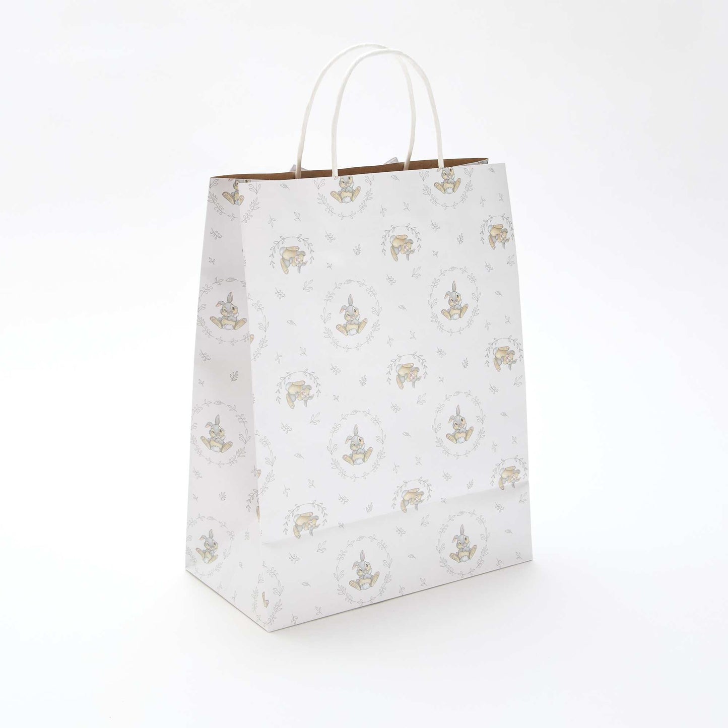 'Thumper' paper gift bag WHITE