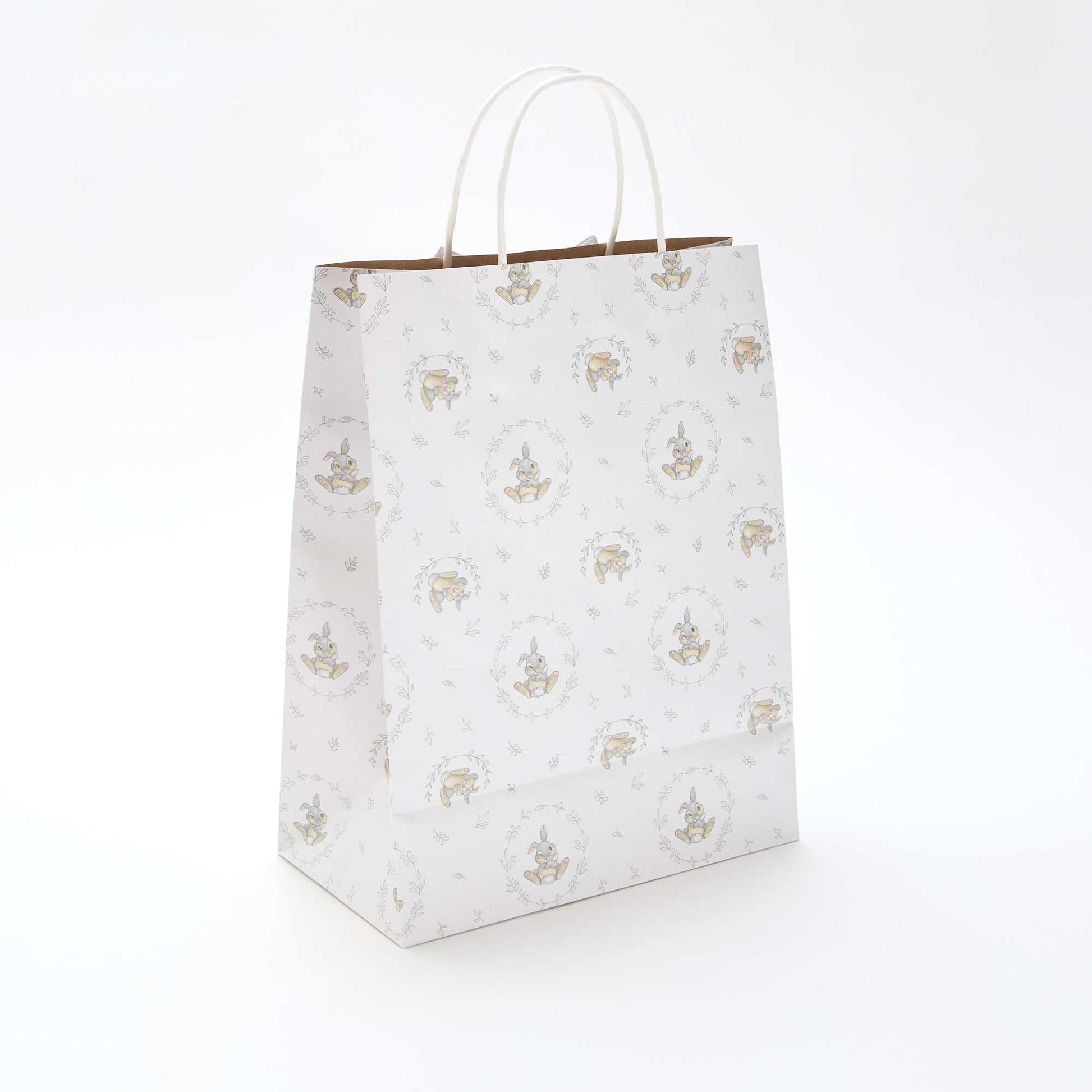'Thumper' paper gift bag WHITE