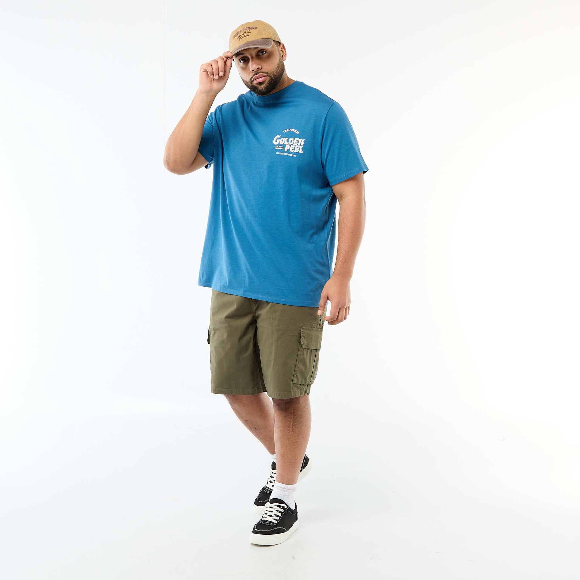 Multi-Pocket Twill Bermuda Shorts KHAKI