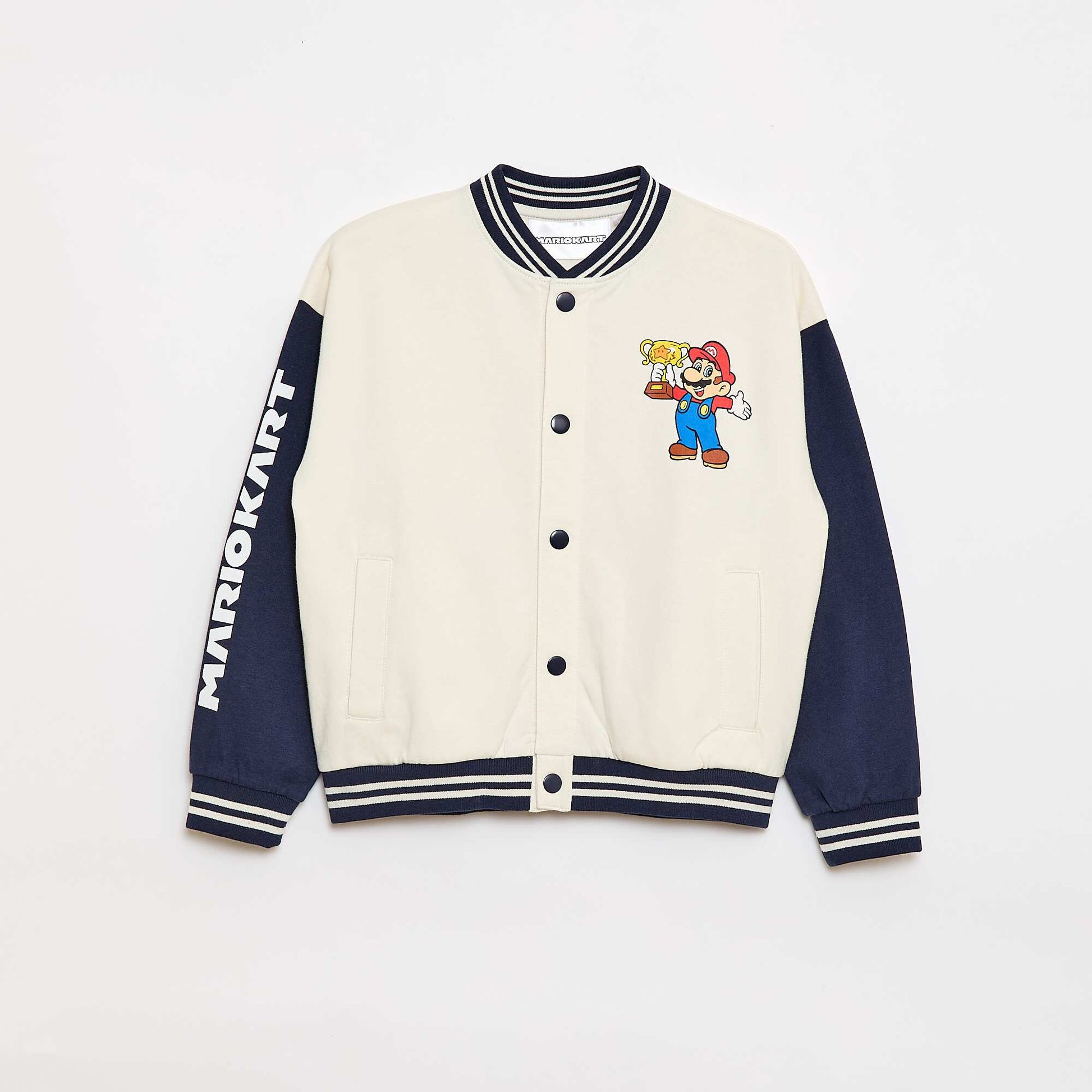 American-style 'Mario' 'Nintendo' Jacket WHITE