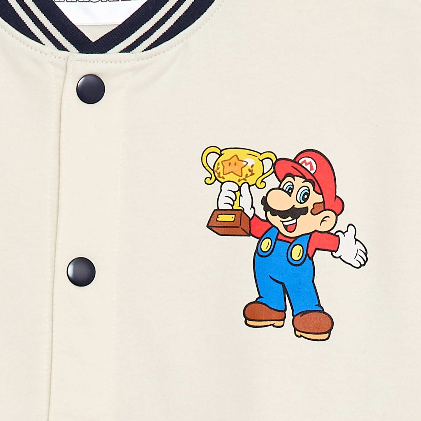 American-style 'Mario' 'Nintendo' Jacket WHITE