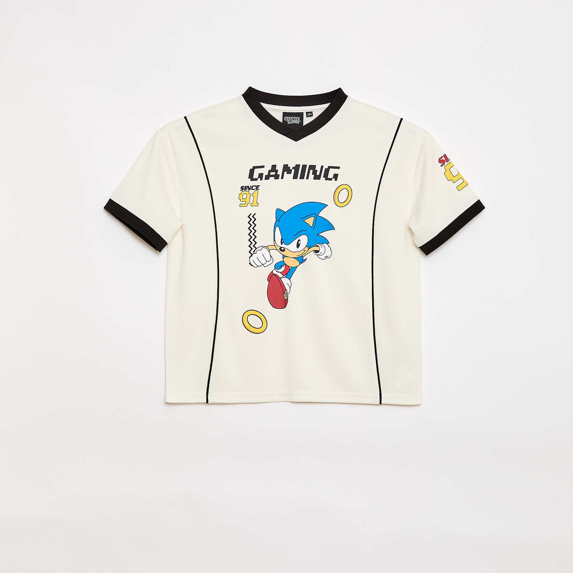 Sonic 'SEGA' Flowy Sports T-Shirt BEIGE
