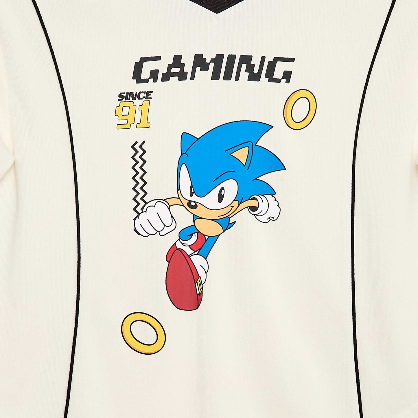 Sonic 'SEGA' Flowy Sports T-Shirt BEIGE
