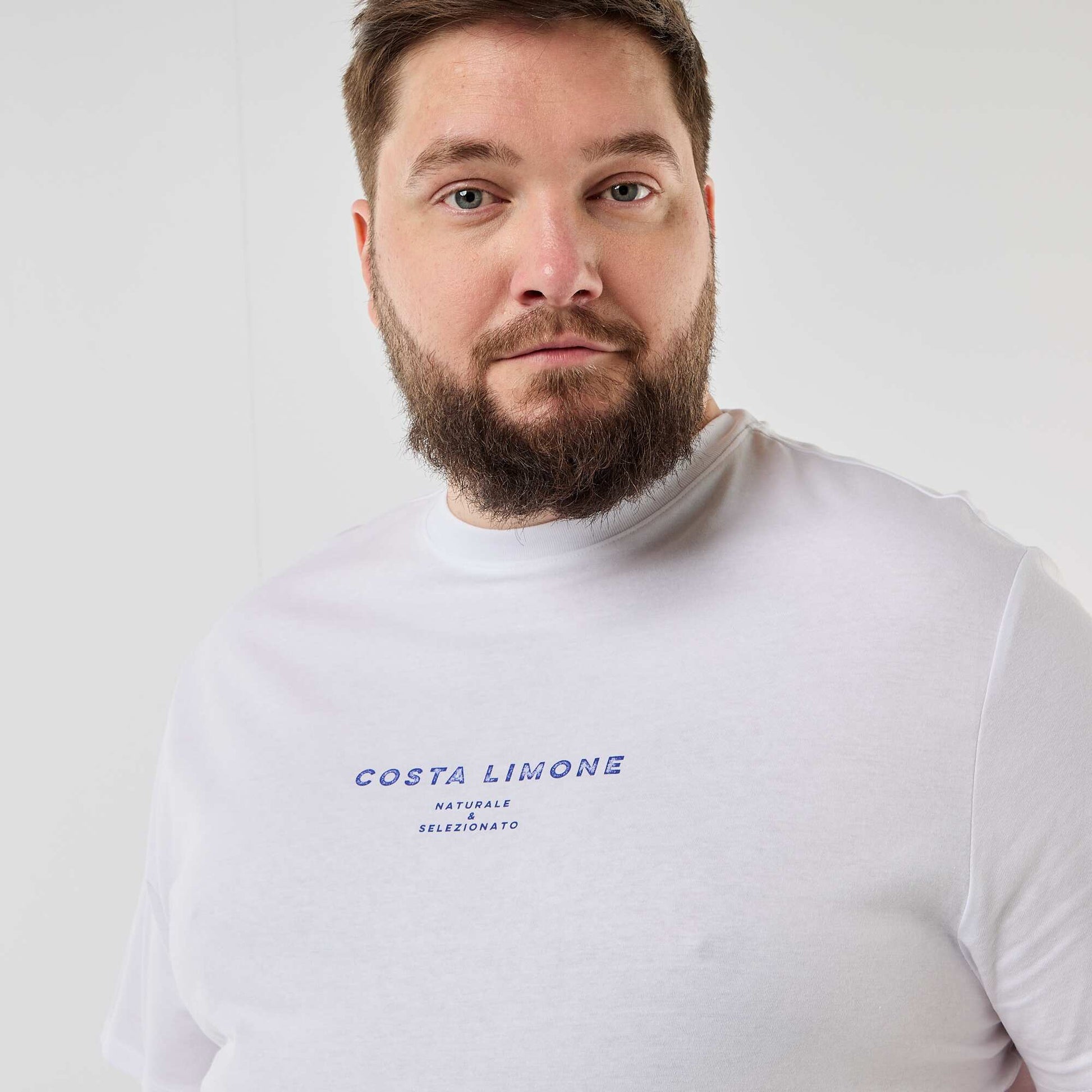 Printed short-sleeved T-shirt WHITE