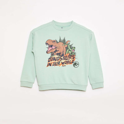 'Jurassic World' Crew Neck Sweatshirt GREEN