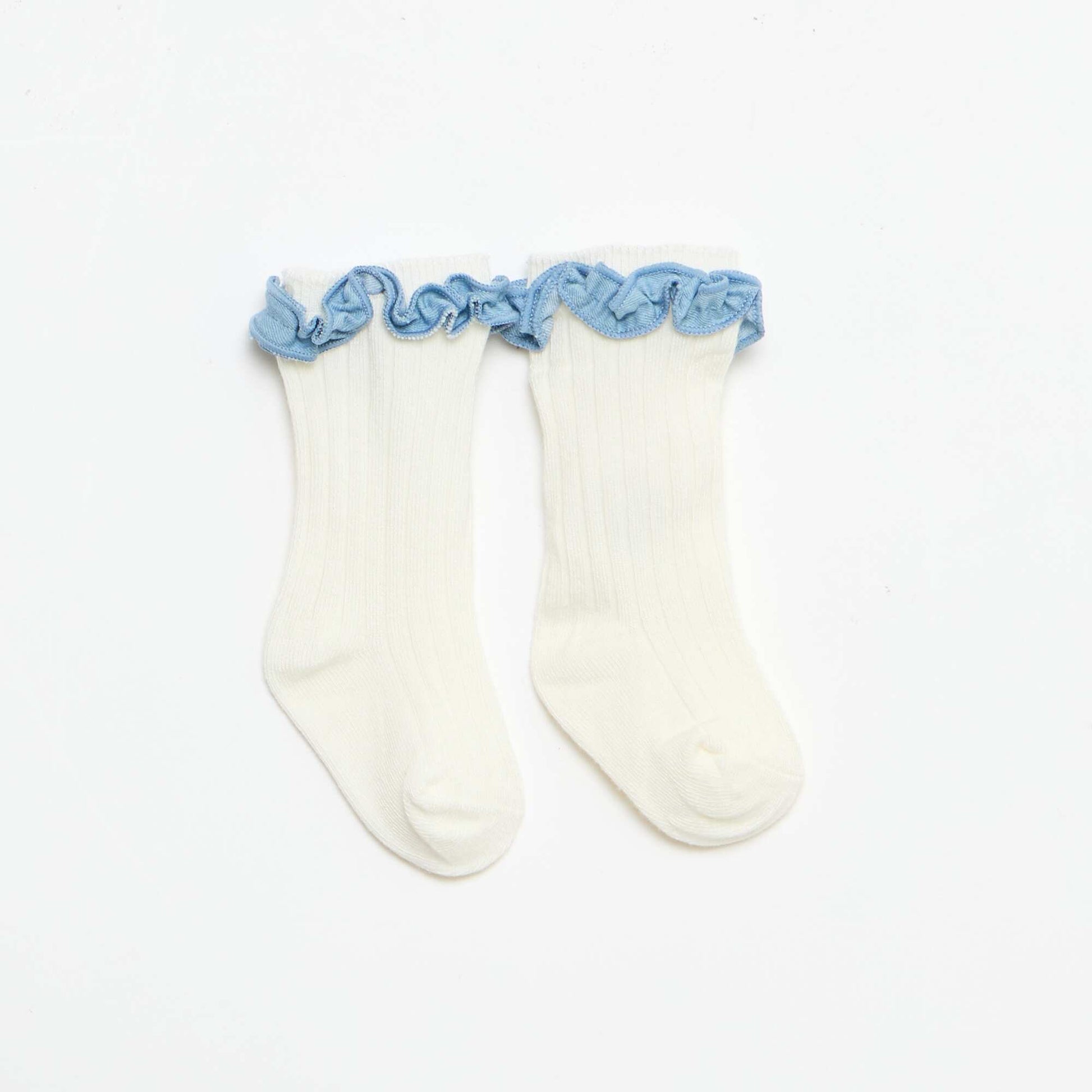 3-Piece Romper  Hat  and Socks Set BLUE