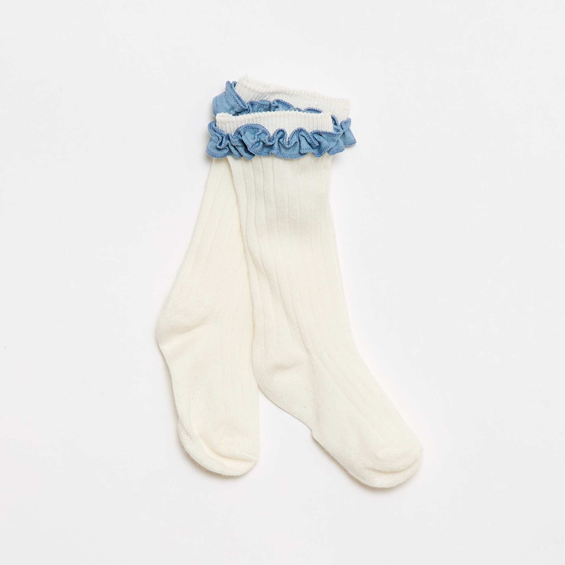 3-Piece Romper  Hat  and Socks Set BLUE