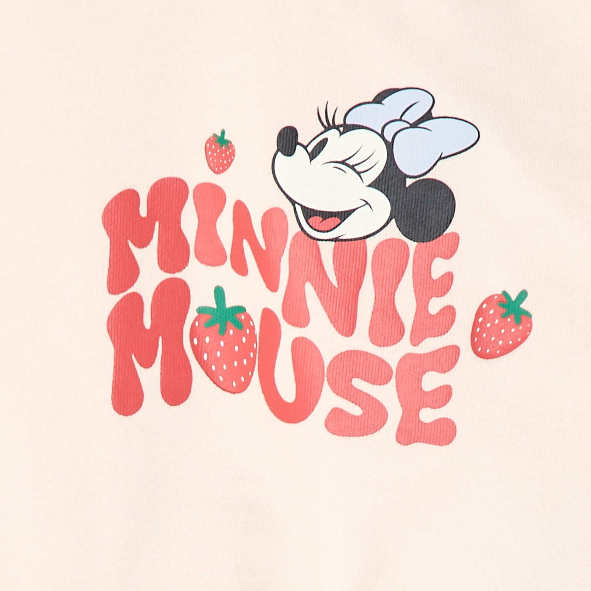 Long-sleeved 'Minnie' 'Disney' Sweatshirt with Embroidered Ruffles PINK