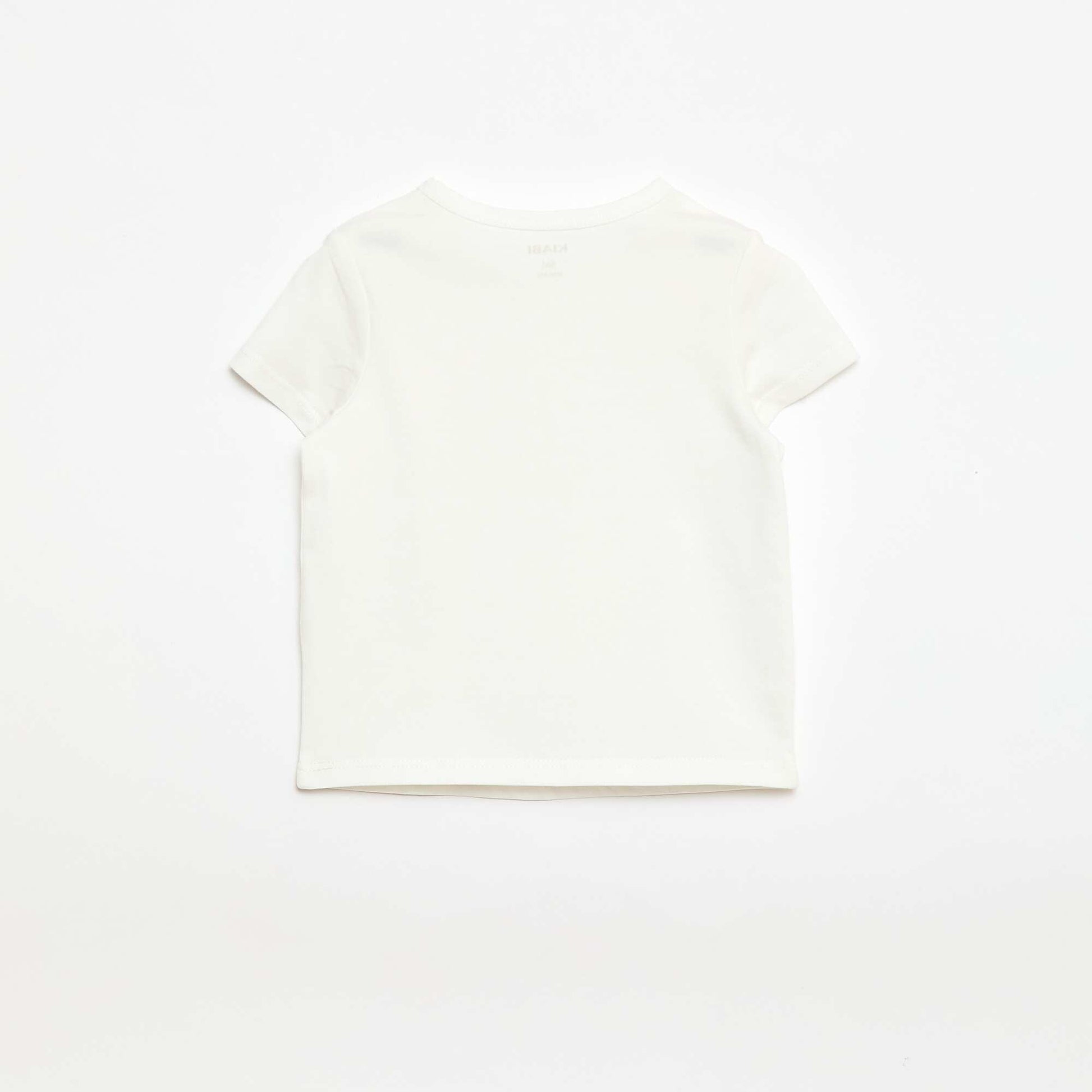 Buttoned Henley T-shirt WHITE