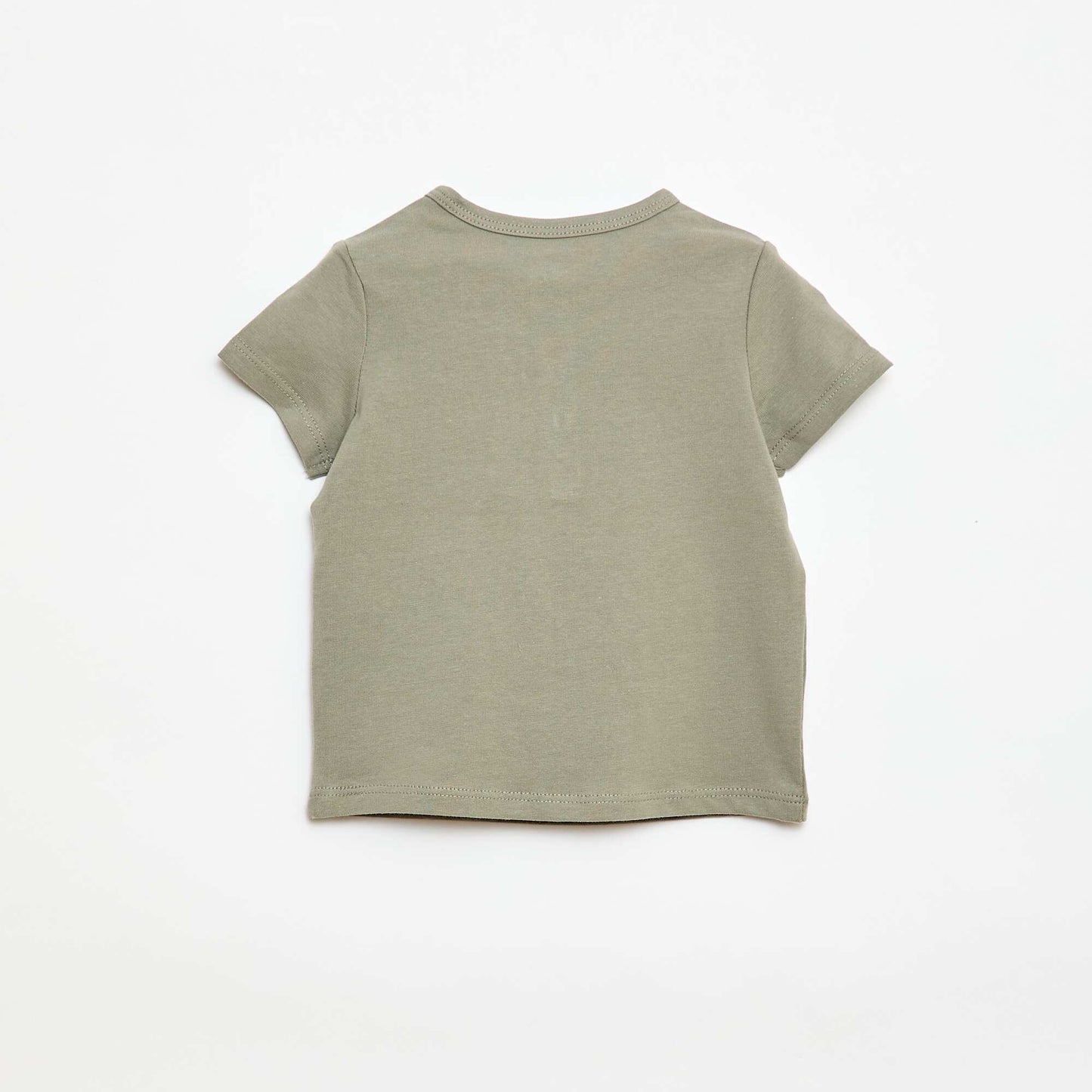 Buttoned Henley T-shirt GREEN