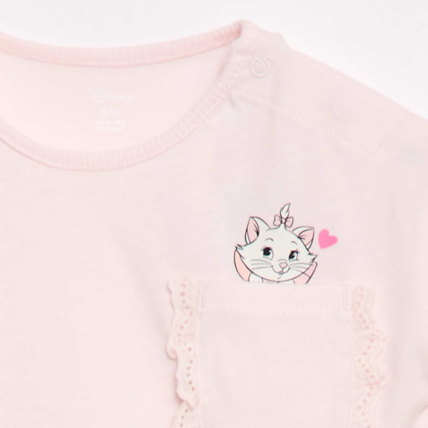 Disney Short-Sleeve T-Shirt with Ruffled Pocket PINK
