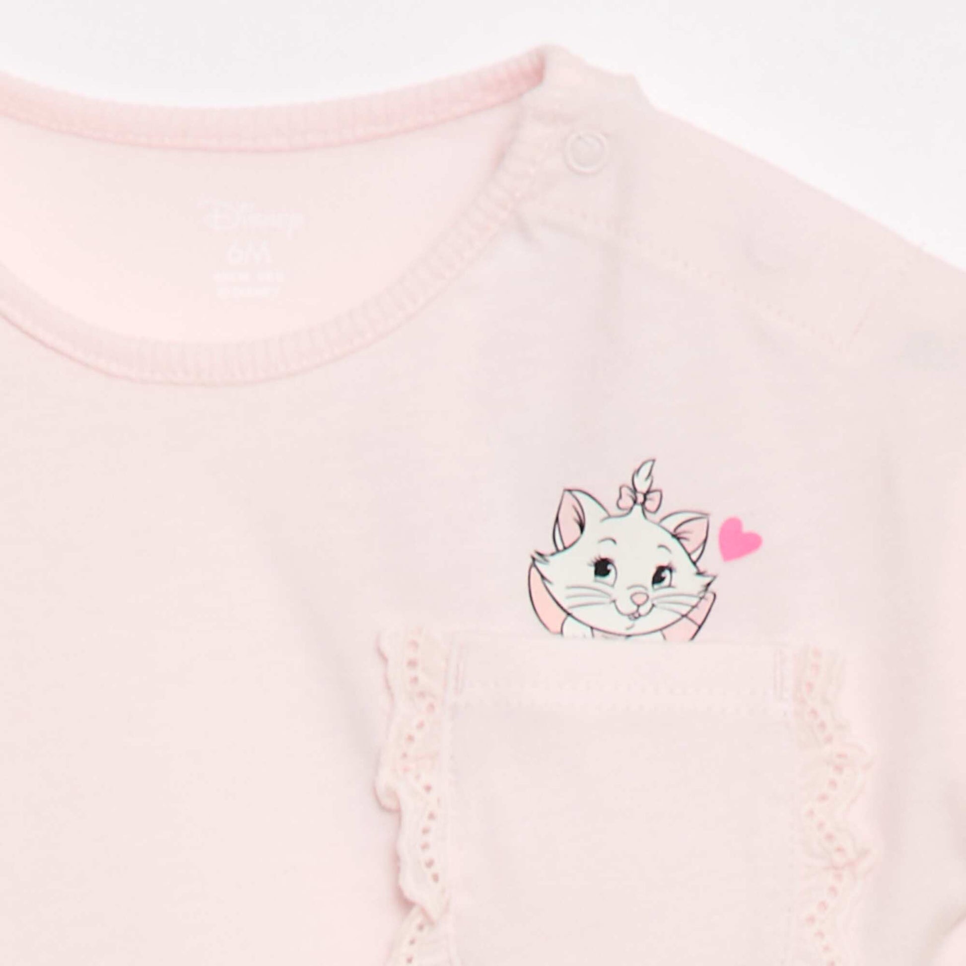 Disney Short-Sleeve T-Shirt with Ruffled Pocket PINK