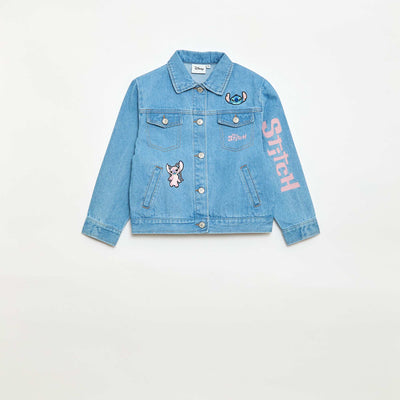 'Stitch' buttoned denim jacket BLUE