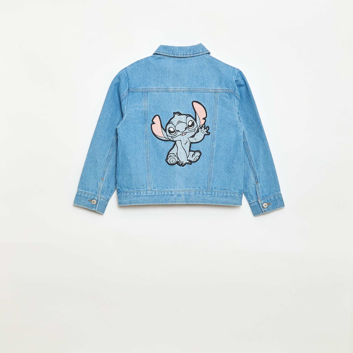 'Stitch' buttoned denim jacket BLUE