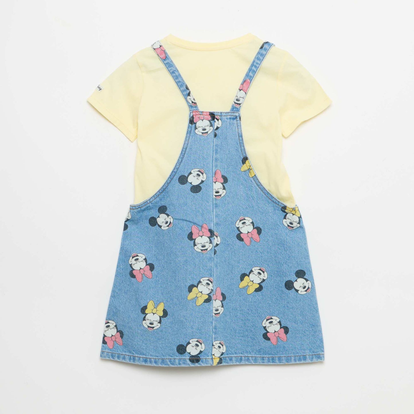 Denim overalls with ruffles YELLOW