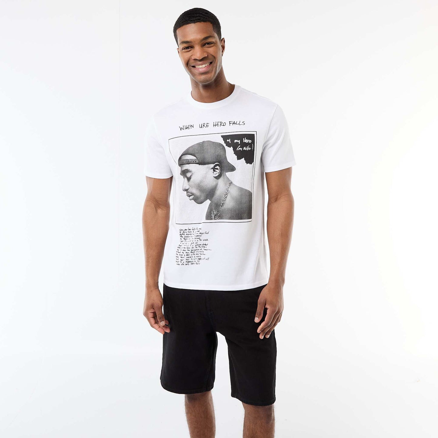 Tupac Short-Sleeve T-Shirt WHITE